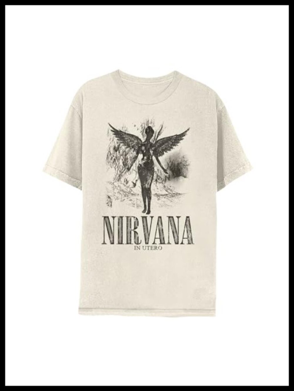Nirvana In Utero Winged Angel Official Licensed Grunge Tee